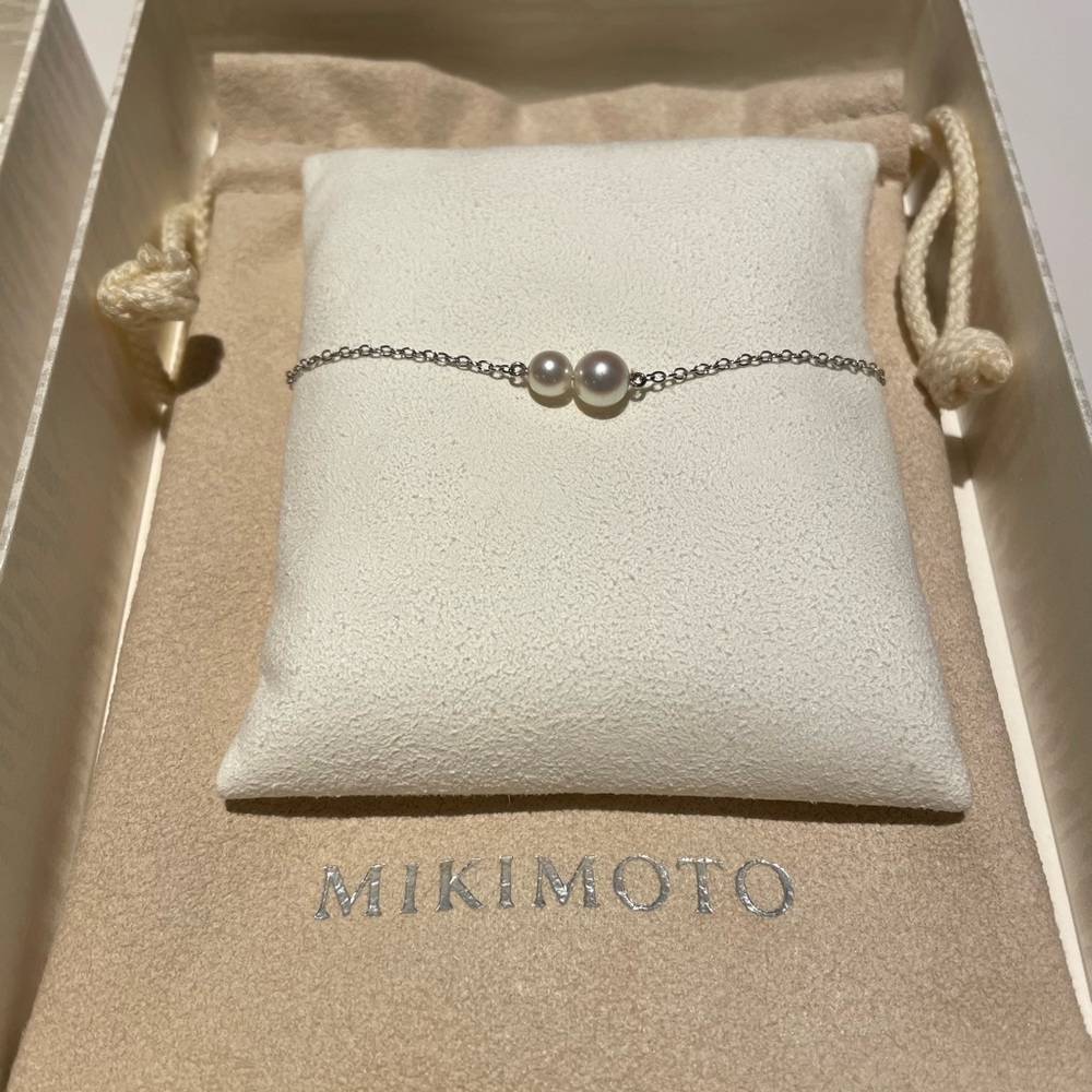 Mikimoto Bracelet in 18K White Gold
